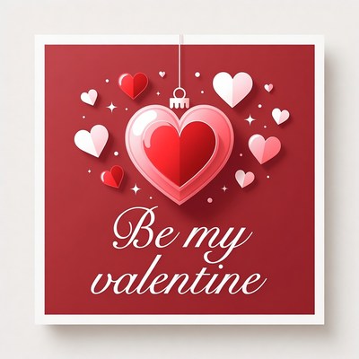 Be My Valentine Hearts Ornament