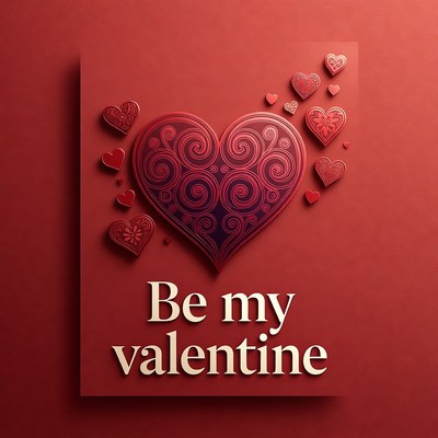 Be My Valentine Hearts Card