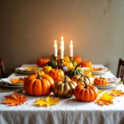 Autumn Pumpkin Table Centerpiece