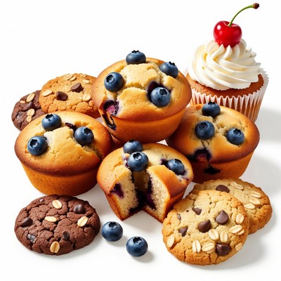 Blueberry Muffins and Cookies