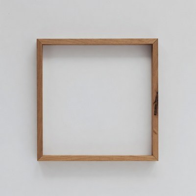 Empty Wooden Picture Frame