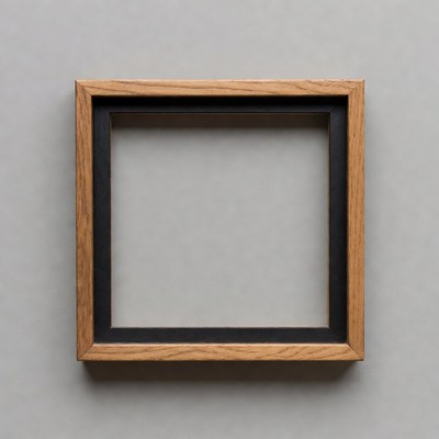 Empty Black Picture Frame