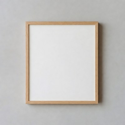 Oak Wood Frame Blank Poster