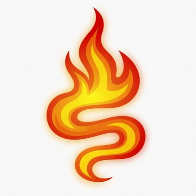 Fiery Flame Illustration