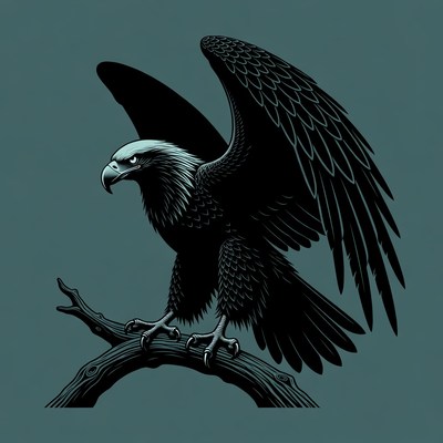 Bald Eagle Perched on Branch