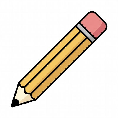 Yellow Pencil with Eraser