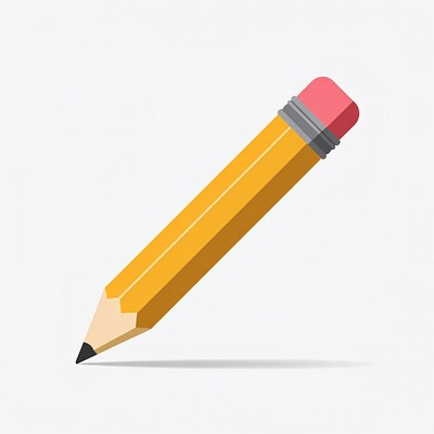 Yellow pencil illustration