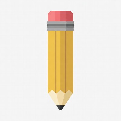 Yellow pencil illustration