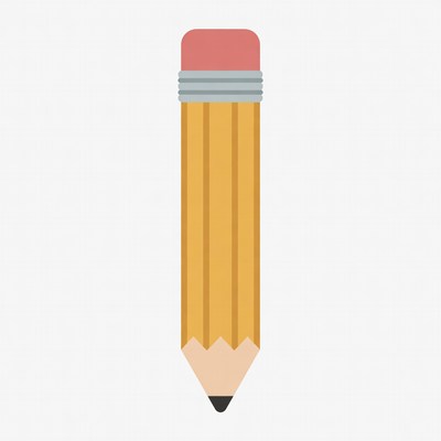 Yellow Pencil with Eraser