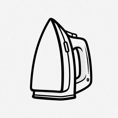 Clothing Iron Line Drawing