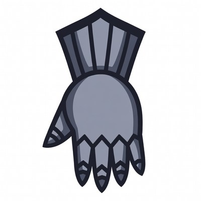 Medieval Knight Gauntlet Illustration