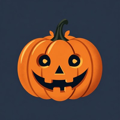 Jack-o'-lantern pumpkin illustration