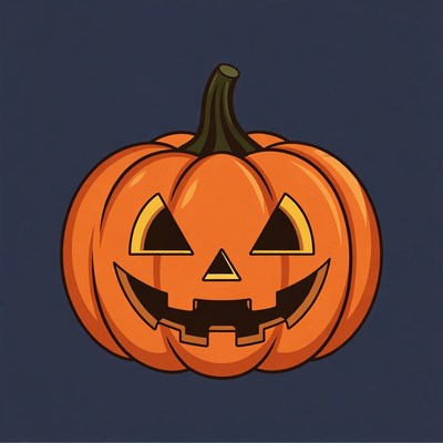 Jack-o'-lantern pumpkin illustration