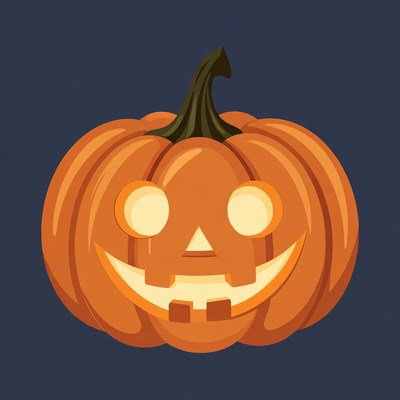 Jack-o'-lantern pumpkin illustration