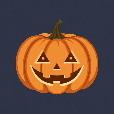 Jack-o'-lantern pumpkin illustration