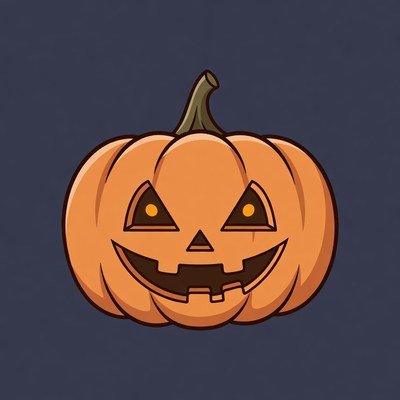 Jack-o'-lantern pumpkin illustration
