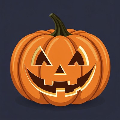 Jack-o'-lantern pumpkin illustration
