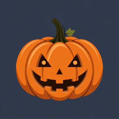 Jack-o'-lantern pumpkin illustration