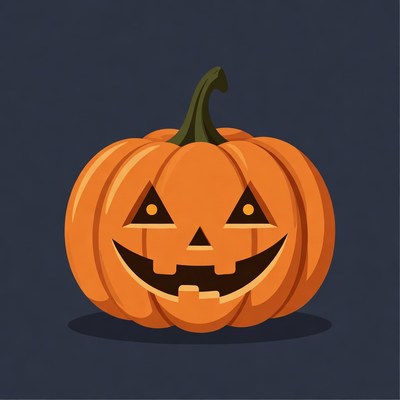 Jack-o'-lantern pumpkin illustration