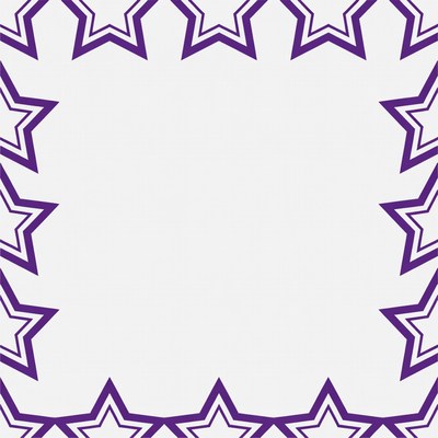 Purple Star Border Frame