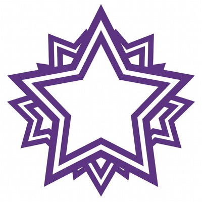 Purple Outline Star Icon