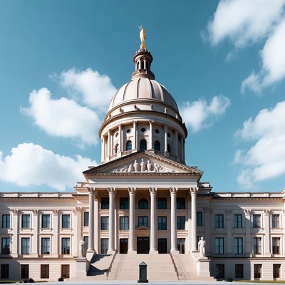 State Capitol Building with Golden Dome