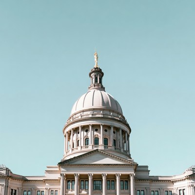 State Capitol Building with Golden Statue