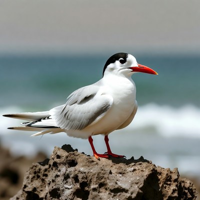 White Tern on Seaside Rock