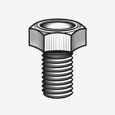 Hex Bolt Illustration