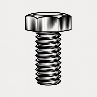 Hex Bolt Illustration
