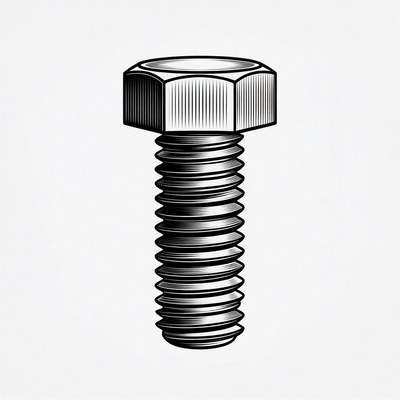 Hex Head Bolt Illustration