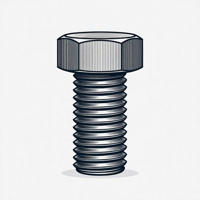 Hex Bolt Illustration