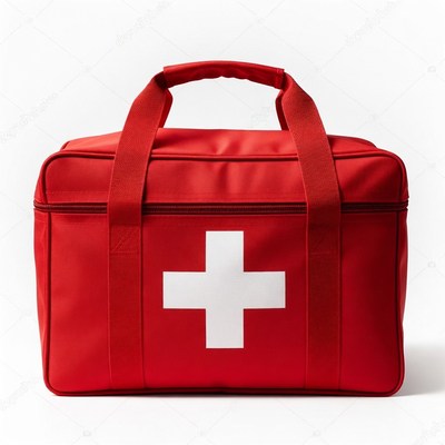 Red First Aid Kit Bag