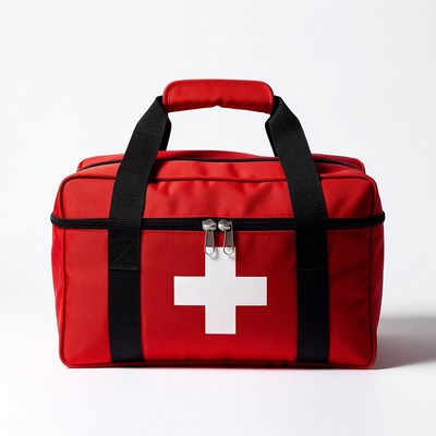 Red First Aid Kit Bag