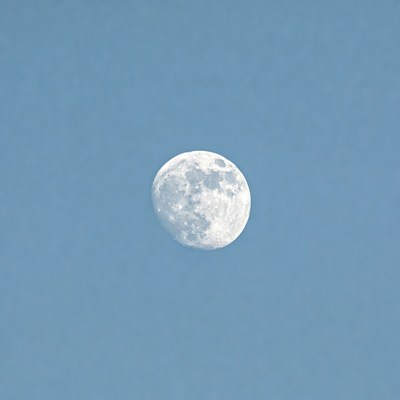 Full Moon in Blue Sky