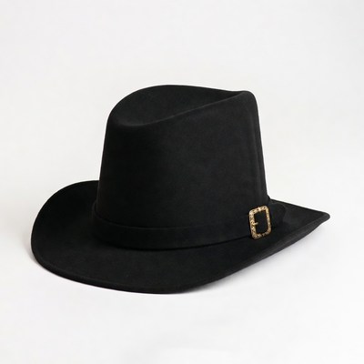 Black Felt Cowboy Hat