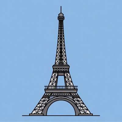 Eiffel Tower illustration