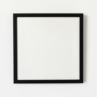 Black Framed Empty Picture Frame