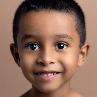 Smiling young boy close-up
