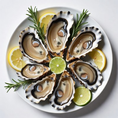 Oysters with Lemon and Rosemary