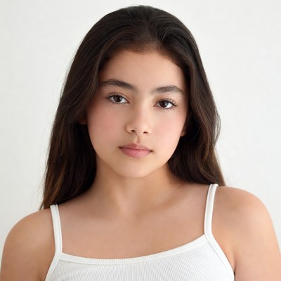 Asian girl in white camisole