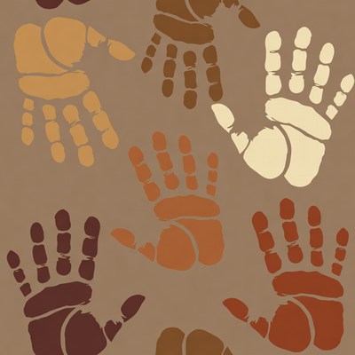 Diverse Colorful Hand Prints