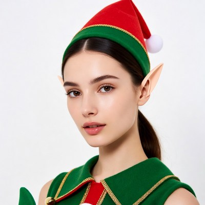 Woman in elf costume