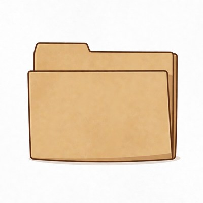 Brown File Folder Icon