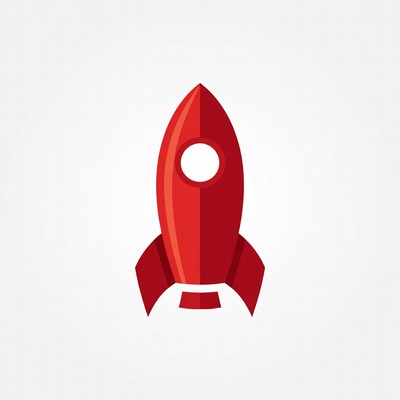 Red Rocket Clipart