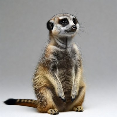 Meerkat standing on hind legs