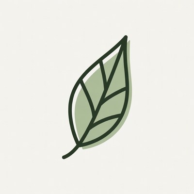 Green Leaf Clipart Illustration