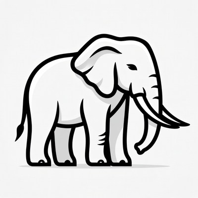 Cartoon elephant illustration