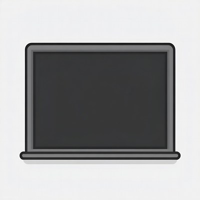 Simple Laptop Illustration
