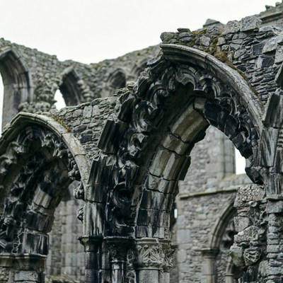Ruined Gothic Stone Arches